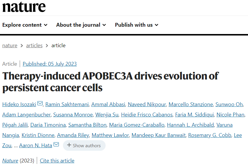 《自然》重磅：靶向藥&ldquo;無心犯大錯&rdquo;！